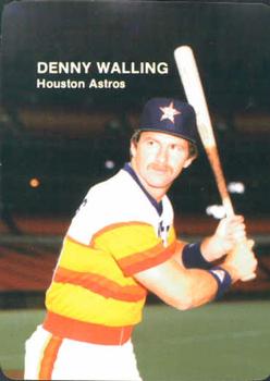 1985 Mother's Cookies Houston Astros #5 Denny Walling Front
