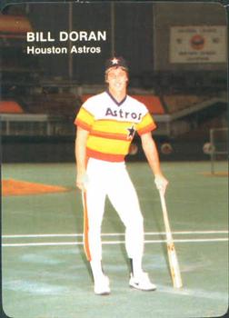 1985 Mother's Cookies Houston Astros #8 Bill Doran Front