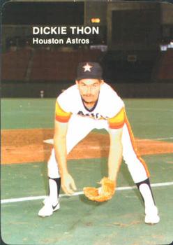 1985 Mother's Cookies Houston Astros #9 Dickie Thon Front
