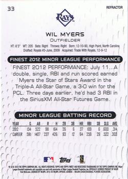 2013 Finest - Refractors #33 Wil Myers Back