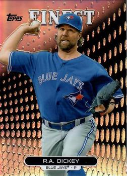 2013 Finest - Refractors #74 R.A. Dickey Front