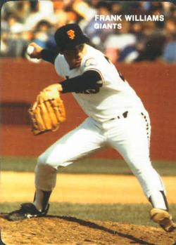 1985 Mother's Cookies San Francisco Giants #12 Frank Williams Front