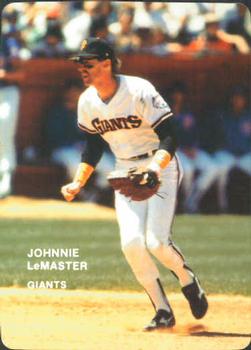 1985 Mother's Cookies San Francisco Giants #14 Johnnie LeMaster Front