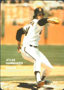 1985 Mother's Cookies San Francisco Giants #6 Atlee Hammaker Front