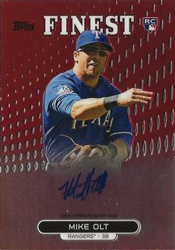 2013 Finest - Rookie Autographs Red Refractors #RA-MO Mike Olt Front