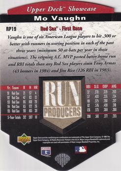 1996 Upper Deck - Run Producers #RP19 Mo Vaughn Back