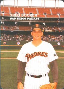 1985 Mother's Cookies San Diego Padres #22 Greg Booker Front