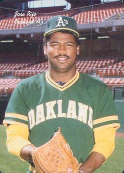 1986 Mother's Cookies Oakland Athletics #13 Jose Rijo Front