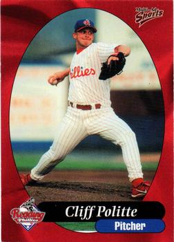 1999 Multi-Ad Reading Phillies #9 Cliff Politte Front