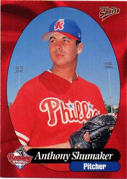 1999 Multi-Ad Reading Phillies #10 Anthony Shumaker Front