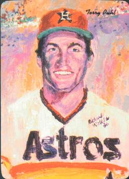 1986 Mother's Cookies Houston Astros #16 Terry Puhl Front