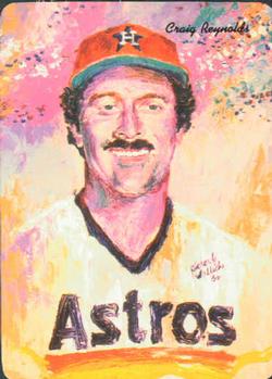 1986 Mother's Cookies Houston Astros #18 Craig Reynolds Front