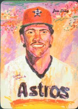 1986 Mother's Cookies Houston Astros #20 Jose Cruz Front