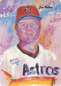 1986 Mother's Cookies Houston Astros #17 Joe Niekro Front