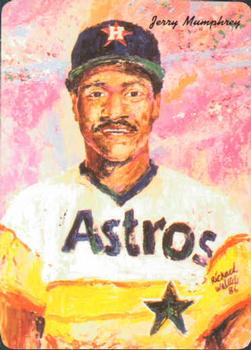 1986 Mother's Cookies Houston Astros #27 Jerry Mumphrey Front