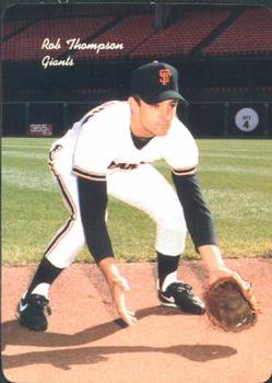 1986 Mother's Cookies San Francisco Giants #16 Robby Thompson Front