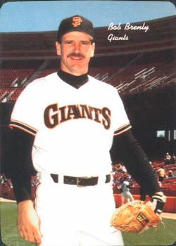 1986 Mother's Cookies San Francisco Giants #5 Bob Brenly Front