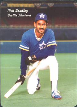 1986 Mother's Cookies Seattle Mariners #8 Phil Bradley Front