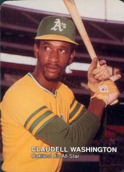 1987 Mother's Cookies Oakland Athletics #15 Claudell Washington Front
