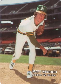 1987 Mother's Cookies Oakland Athletics #18 Matt Keough Front