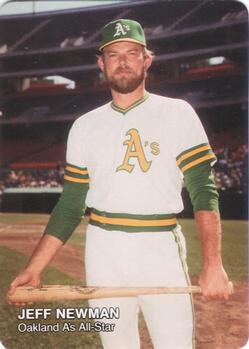 1987 Mother's Cookies Oakland Athletics #19 Jeff Newman Front