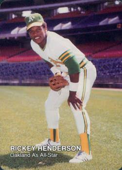 1987 Mother's Cookies Oakland Athletics #20 Rickey Henderson Front
