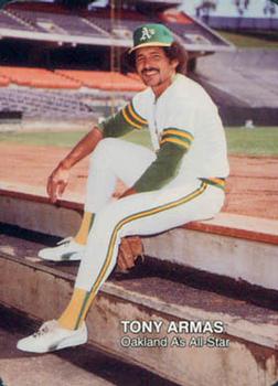 1987 Mother's Cookies Oakland Athletics #21 Tony Armas Front
