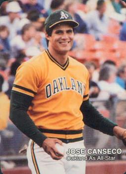1987 Mother's Cookies Oakland Athletics #26 Jose Canseco Front