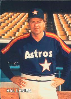 1987 Mother's Cookies Houston Astros #1 Hal Lanier Front