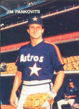 1987 Mother's Cookies Houston Astros #22 Jim Pankovits Front