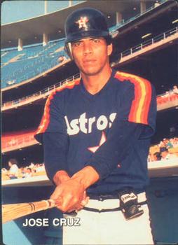1987 Mother's Cookies Houston Astros #3 Jose Cruz Front