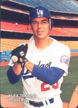 1987 Mother's Cookies Los Angeles Dodgers #23 Alex Trevino Front