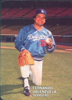 1987 Mother's Cookies Los Angeles Dodgers #4 Fernando Valenzuela Front