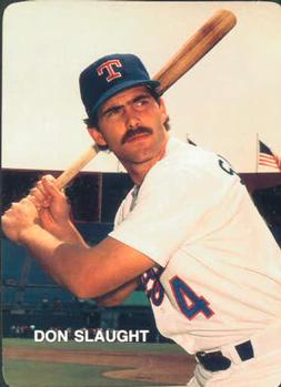 1987 Mother's Cookies Texas Rangers #12 Don Slaught Front