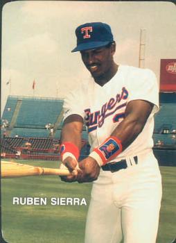 1987 Mother's Cookies Texas Rangers #13 Ruben Sierra Front