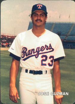 1987 Mother's Cookies Texas Rangers #23 Jose Guzman Front