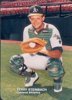 1988 Mother's Cookies Oakland Athletics #4 Terry Steinbach Front