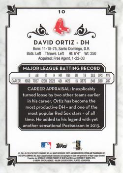 2014 Topps Museum Collection #10 David Ortiz Back