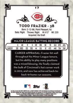 2014 Topps Museum Collection #17 Todd Frazier Back