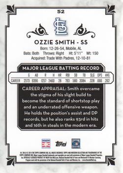 2014 Topps Museum Collection #52 Ozzie Smith Back