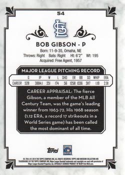 2014 Topps Museum Collection #54 Bob Gibson Back