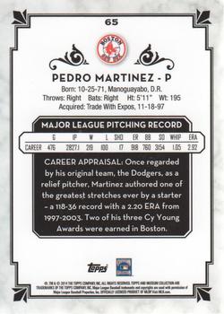2014 Topps Museum Collection #65 Pedro Martinez Back