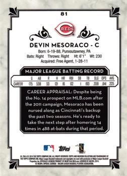 2014 Topps Museum Collection #81 Devin Mesoraco Back