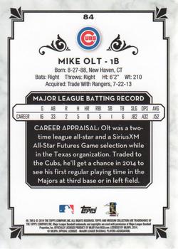2014 Topps Museum Collection #84 Mike Olt Back