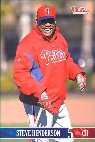 2013 Philadelphia Phillies Photocards #14 Steve Henderson Front
