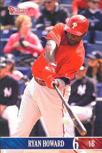 2013 Philadelphia Phillies Photocards #16 Ryan Howard Front