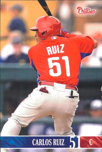 2013 Philadelphia Phillies Photocards #32 Carlos Ruiz Front