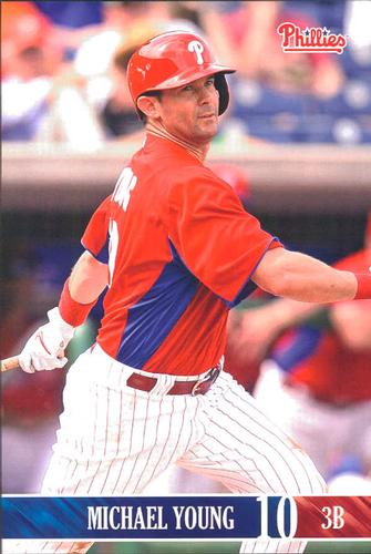 2013 Philadelphia Phillies Photocards #39 Michael Young Front