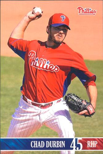 2013 Philadelphia Phillies Photocards #9 Chad Durbin Front