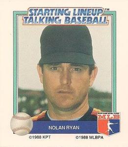 1988 Parker Brothers Starting Lineup Talking Baseball All-Stars #30 Nolan Ryan Front